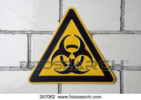 Biohazard warning sign View Large Photo Image Stock Image - Biohazard warning sign. Fotosearch