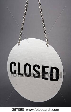 ‘Closed’ sign View Large Photo Image Stock Image - ‘Closed’ sign. Fotosearch