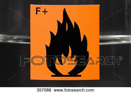 ‘Highly flammable’ label on glass flask containing liquid View Large Photo Image Stock Photo - ‘Highly flammable’ label on glass flask containing liquid. Fotosearch