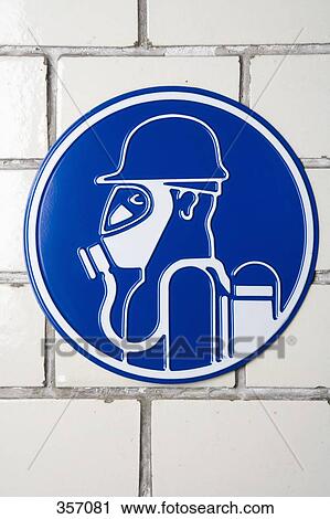 Information sign for protective mask and oxygen tank View Large Photo Image Stock Image - Information sign for protective mask and oxygen tank. Fotosearch