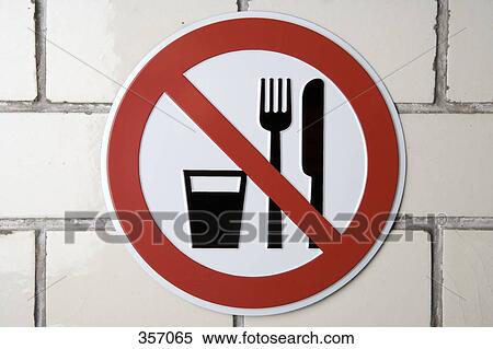 ‘No food and drink’ sign View Large Photo Image Stock Photography - ‘No food and drink’ sign. Fotosearch