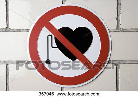 No pacemakers' sign View Large Photo Image Stock Photograph - No pacemakers' sign. Fotosearch