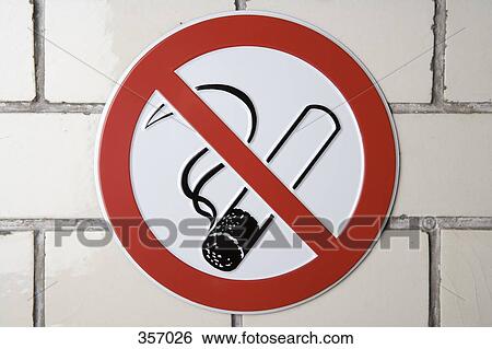 Stock Photograph - ‘No smoking’ sign. Fotosearch