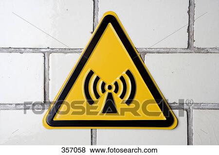 Non-Ionizing Radiation' warning sign View Large Photo Image Stock Photo - Non-Ionizing Radiation' warning sign. Fotosearch
