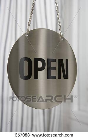 ‘Open’ sign in window View Large Photo Image Stock Image - ‘Open’ sign in window. Fotosearch