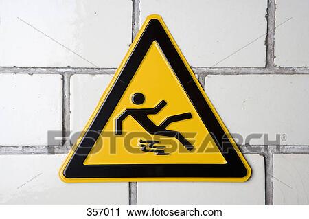 ‘Slippery surface’ warning sign View Large Photo Image Stock Image - ‘Slippery surface’ warning sign. Fotosearch