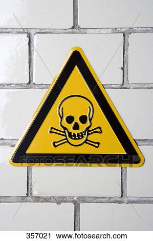 Toxic substance sign with skull and crossbones View Large Photo Image Stock Image - Toxic substance sign with skull and crossbones. Fotosearch