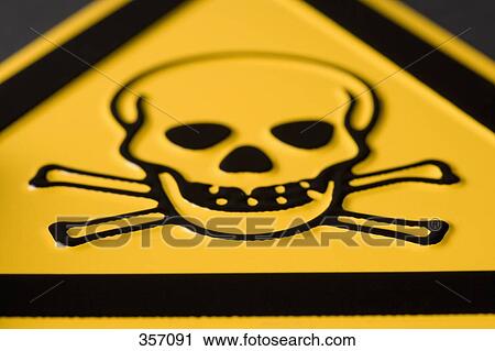 Toxic substance sign with skull and crossbones View Large Photo Image Stock Image - Toxic substance sign with skull and crossbones. Fotosearch