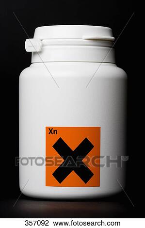 White bottle with ‘harmful effects’ warning label View Large Photo Image Stock Image - White bottle with ‘harmful effects’ warning label. Fotosearch