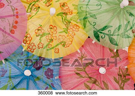 Assorted cocktail umbrellas View Large Photo Image Stock Photo - Assorted cocktail umbrellas. Fotosearch