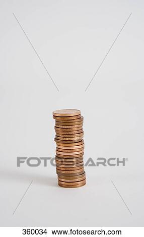 Stack of copper coins View Large Photo Image Picture - Stack of copper coins. Fotosearch