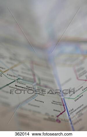Detail of Paris Metro map View Large Photo Image Picture - Detail of Paris Metro map. Fotosearch