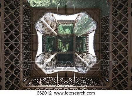 Eiffel Tower from below, Paris, France View Large Photo Image Stock Image - Eiffel Tower from below, Paris, France. Fotosearch