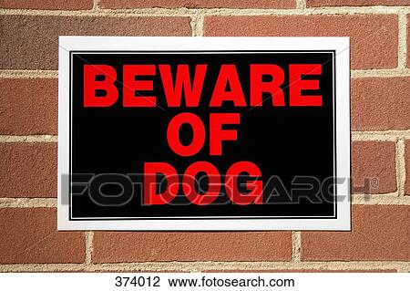 Stock Image - ‘Beware of Dog’ sign. Fotosearch