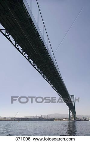 Stock Photograph - Bridge to commercial dock. Fotosearch