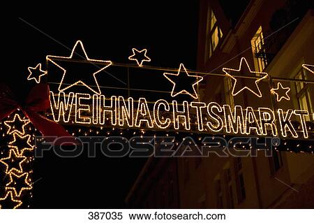Christmas market sign, Berlin, Germany View Large Photo Image Stock Photography - Christmas market sign, Berlin, Germany. Fotosearch