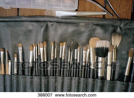 Stock Photo - Professional make-up brush set. Fotosearch