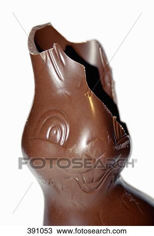 Chocolate Easter rabbit with a broken ear View Large Photo Image Stock Image - Chocolate Easter rabbit with a broken ear. Fotosearch