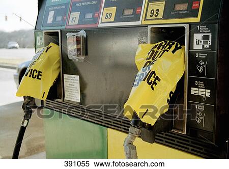 Fuel pumps "out of service" View Large Photo Image Stock Photography - Fuel pumps "out of service". Fotosearch