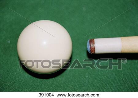 Pool cue aimed at cue ball View Large Photo Image Picture - Pool cue aimed at cue ball. Fotosearch
