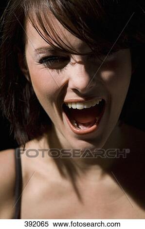 Portrait of a woman screaming View Large Photo Image Stock Photography - Portrait of a woman screaming. Fotosearch