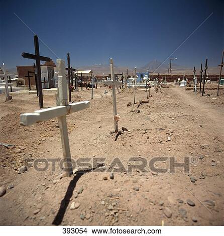 Cemetery in barren landscape View Large Photo Image Picture - Cemetery in barren landscape. Fotosearch