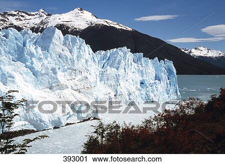 Glacier in front of snowcapped mountain View Large Photo Image Stock Image - Glacier in front of snowcapped mountain. Fotosearch