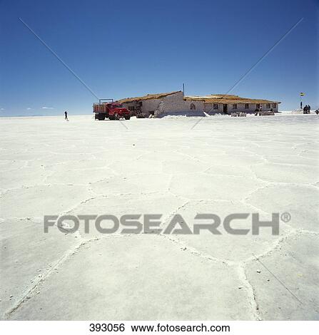 Truck parked next to Hotel de Salar on salt flat, Salar de Uyuni, Bolivia View Large Photo Image Stock Photograph - Truck parked next to Hotel de Salar on salt flat, Salar de Uyuni, Bolivia. Fotosearch