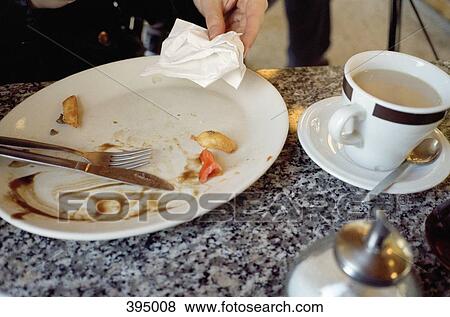 Empty breakfast plate View Large Photo Image Stock Photo - Empty breakfast plate. Fotosearch