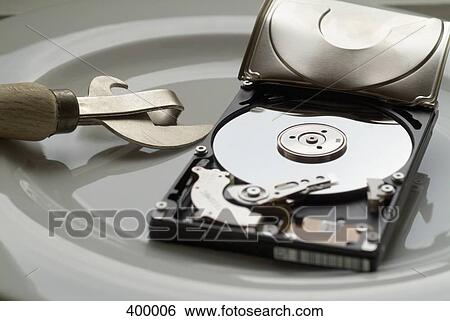 Broken hard drive View Large Photo Image Stock Photograph - Broken hard drive. Fotosearch