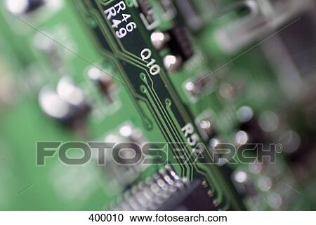 Stock Image - Close up of a circuit board. Fotosearch