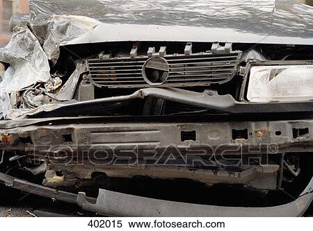 Crushed car View Large Photo Image Stock Photography - Crushed car. Fotosearch
