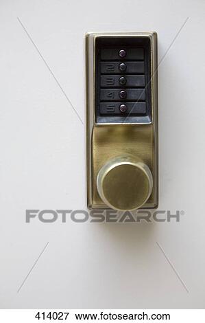 Door handle and electronic lock View Large Photo Image Stock Photo - Door handle and electronic lock. Fotosearch