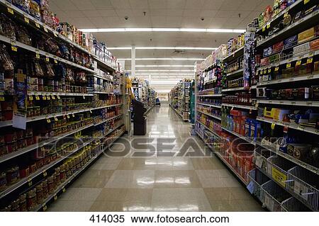 Supermarket aisle View Large Photo Image Stock Photography - Supermarket aisle. Fotosearch