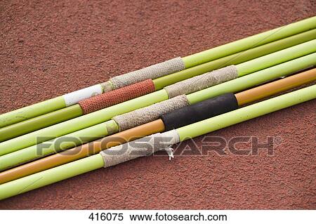 Stock Photography - Detail of javelin poles. Fotosearch