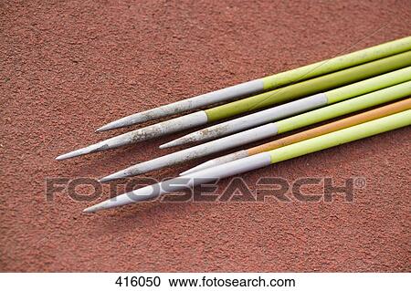 Stock Image - Javelin poles. Fotosearch