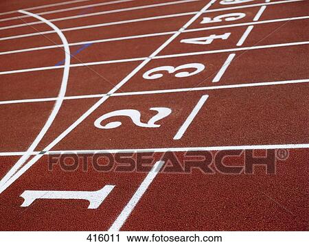 Lanes on a running track View Large Photo Image Stock Image - Lanes on a running track. Fotosearch