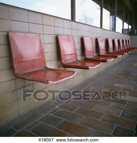 Stock Photo - Seats in a row. Fotosearch