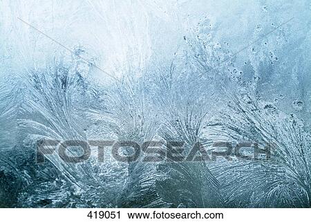 Stock Image - Pattern in ice. Fotosearch