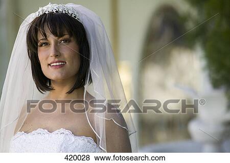Stock Photo - Portrait of a bride. Fotosearch