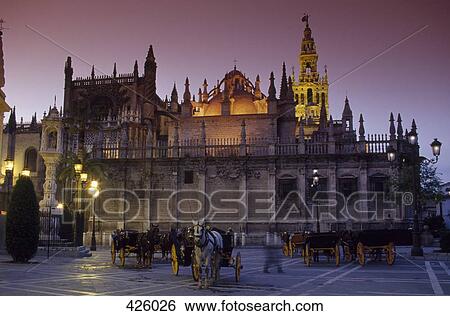 Cathedral of Seville, Cathedral de Santa Maria de la Sede, Seville, Spain View Large Photo Image Stock Photograph - Cathedral of Seville, Cathedral de Santa Maria de la Sede, Seville, Spain. Fotosearch