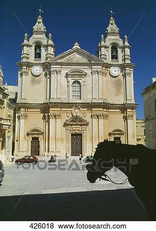 Stock Photo - Ta Pinu Basilica, Gozo, Malta. Fotosearch
