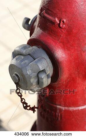 Stock Photograph - Red Fire Hydrant. Fotosearch