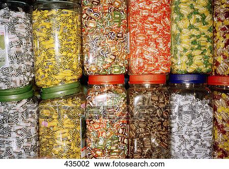 Stock Image - Jars of sweets. Fotosearch
