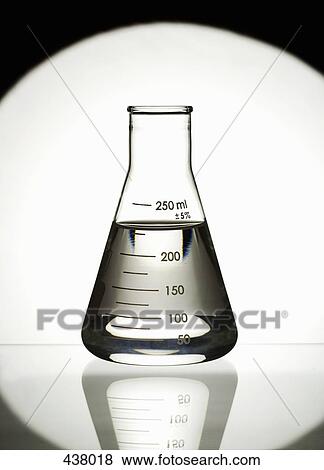 Stock Photo - Clear solution in a conical flask. Fotosearch