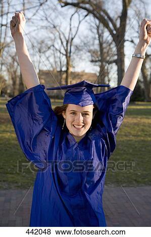 Female student celebrating graduation View Large Photo Image Stock Photo - Female student celebrating graduation. Fotosearch