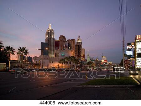 Stock Photograph - Cityscape and street scene, Las Vegas, Nevada. Fotosearch
