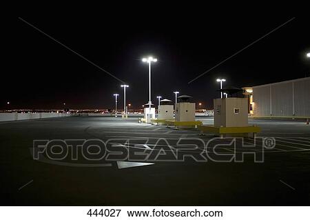 Empty parking lot at night, Las Vegas, Nevada View Large Photo Image Stock Photo - Empty parking lot at night, Las Vegas, Nevada. Fotosearch
