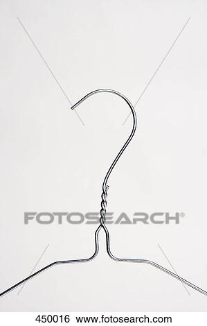 Stock Photograph - A wire clothes hanger. Fotosearch