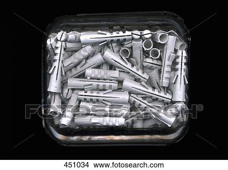Packet of plastic wall plugs View Large Photo Image Picture - Packet of plastic wall plugs. Fotosearch